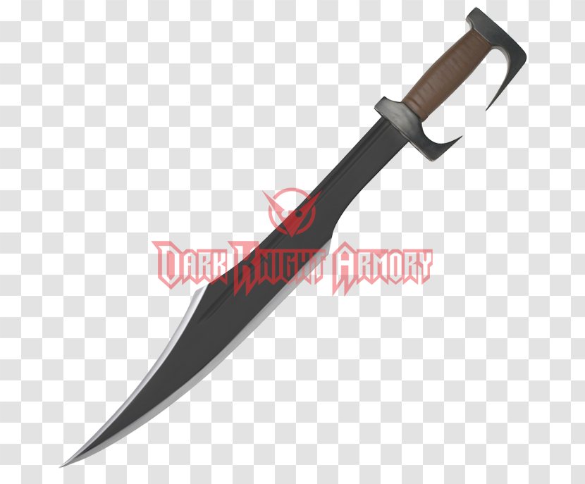 Bowie Knife Sword Throwing Hunting & Survival Knives - Cold Weapon - Spartan Warrior Transparent PNG