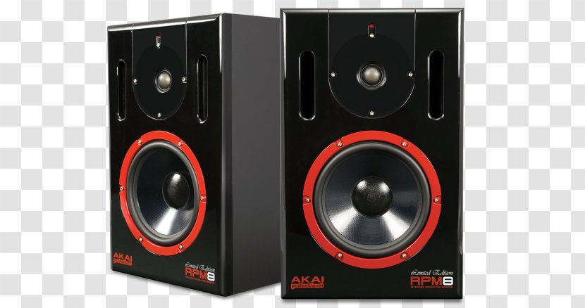 Studio Monitor Akai Pro RPM3 Monitorluidsprekers Loudspeaker Reel-to-reel Audio Tape Recording - Speaker Transparent PNG
