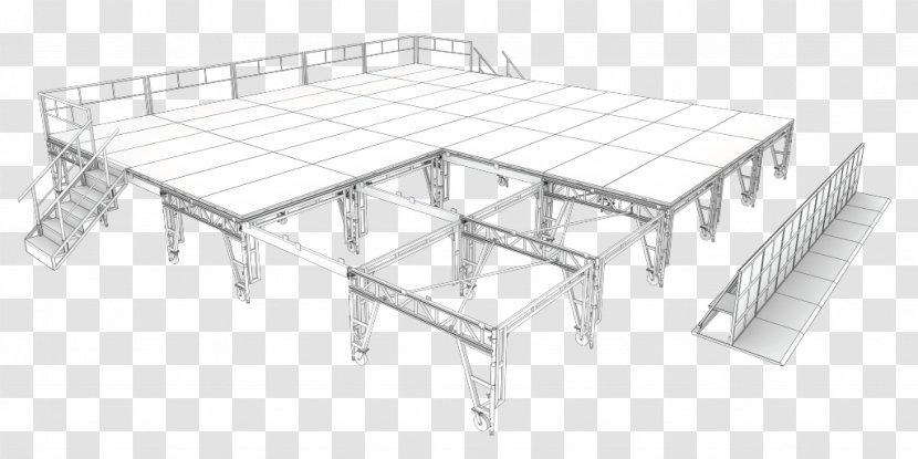 Line Art Angle - Black And White - Stage Railing Transparent PNG