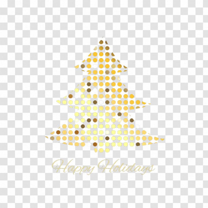 Christmas Tree Clip Art - Point - Golden Transparent PNG