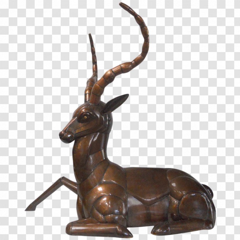 Bronze Sculpture Reindeer Animal - Antelope Transparent PNG