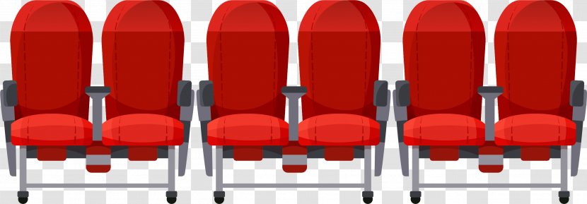 Chair Seat - Gratis - Vector Painted Red Transparent PNG
