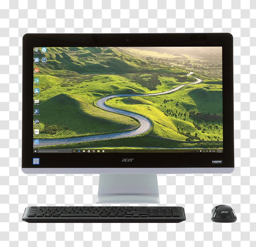 Laptop Acer Aspire All-in-one Computer Monitors - Personal Hardware Transparent PNG