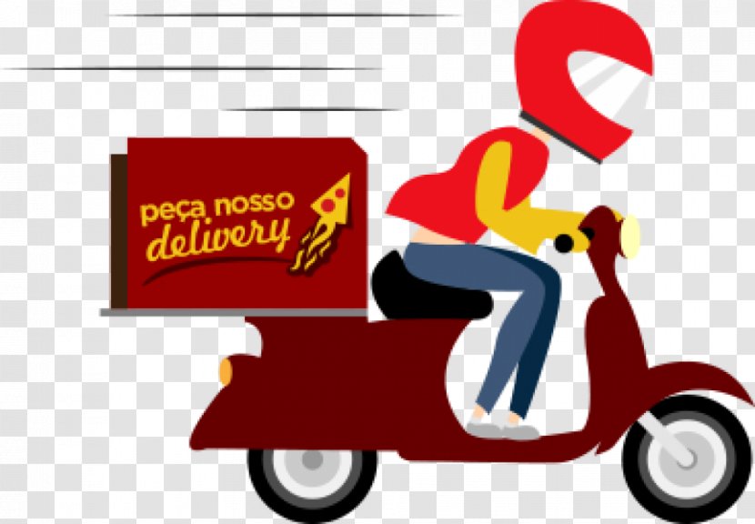 Delivery Pizza Clip Art - Mode Of Transport - Vector Transparent PNG