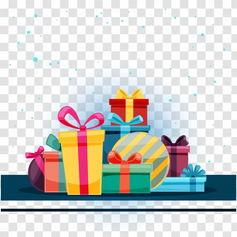 Christmas Gift Decoration - Vector Box Transparent PNG