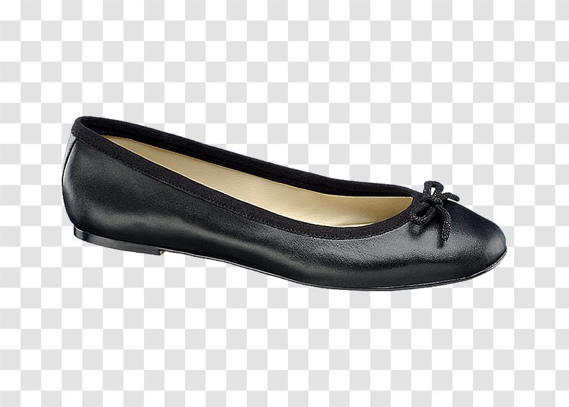 Ballet Flat Shoe Leather Casual Absatz - Black Transparent PNG