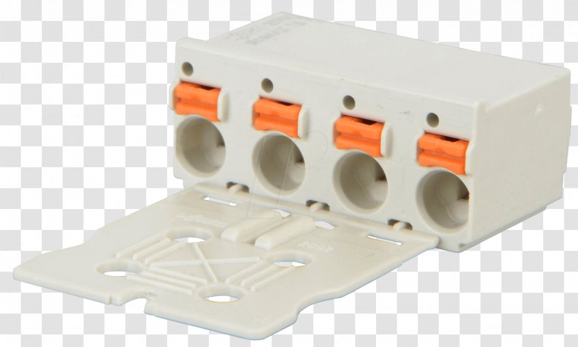 Electronic Component Konektor Do DPS WAGO Kontakttechnik Printed Circuit Boards Terminal - Wago - Lead Transparent PNG