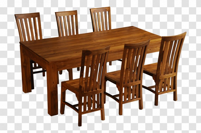 Table Chair Dining Room Matbord Furniture - Hardwood Transparent PNG