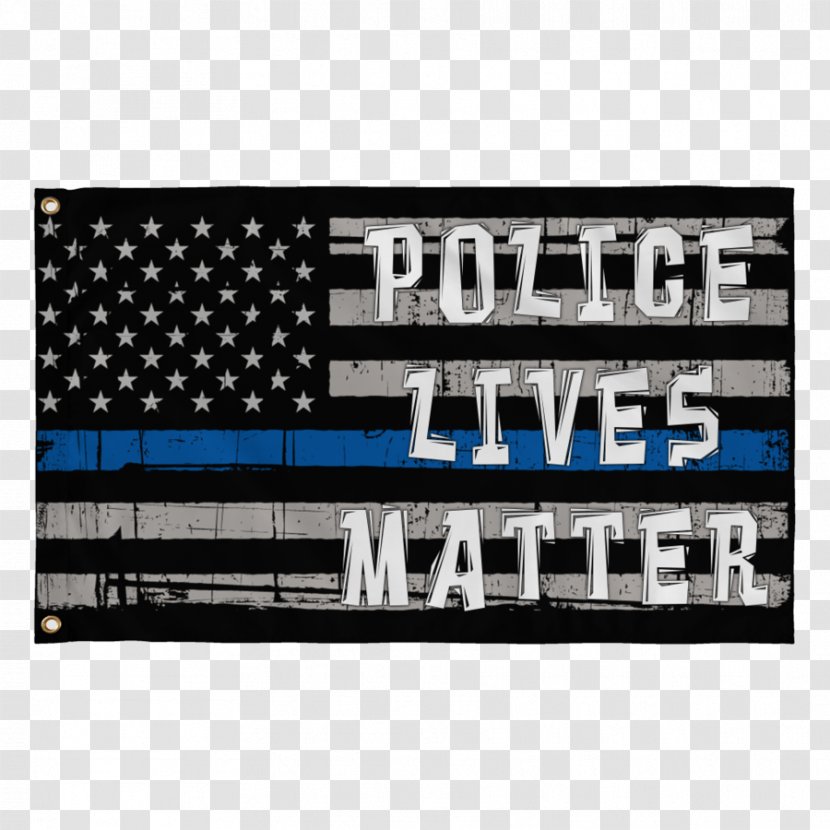 Thin Blue Line United States Police Dog Officer - Flag Transparent PNG