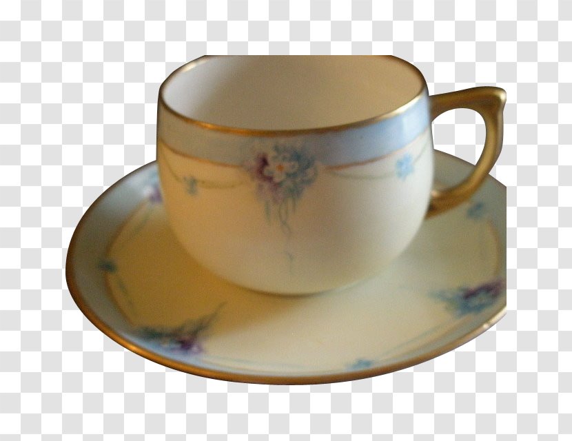 Coffee Cup Porcelain Saucer Nosegay Transparent PNG