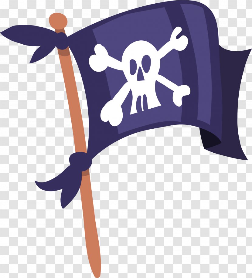 Drawing Piracy Clip Art - Pirate Flag Vector Transparent PNG