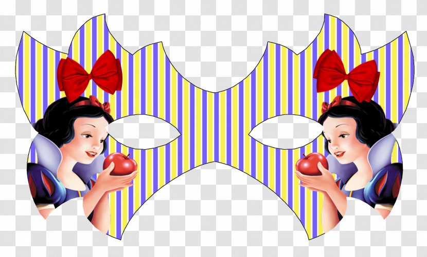 Snow White Party Mask Disney Princess Seven Dwarfs - Frame - The Incredibles Transparent PNG