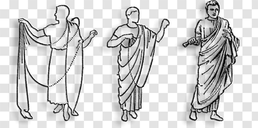 Ancient Rome Toga Greece Clothing History - Human Transparent PNG