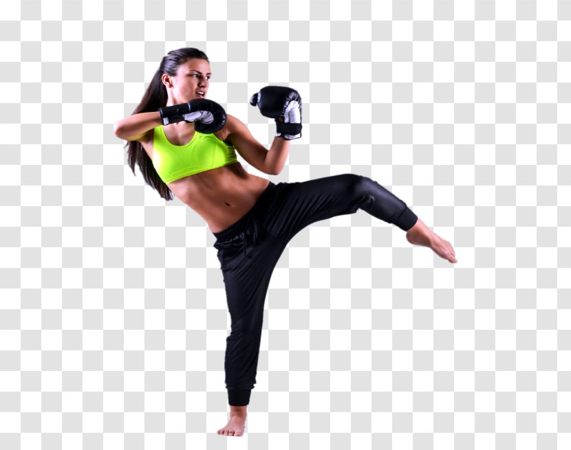Boxing Glove Kickboxing Muay Thai Woman - Martial Arts - Movement Transparent PNG