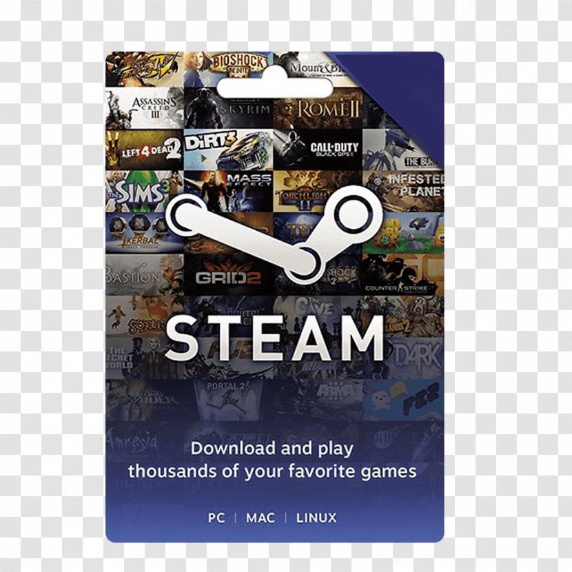 Gift Card Steam Trading Cards Credit Online Shopping - Computer Software Transparent PNG