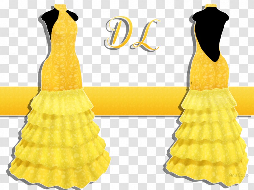 Evening Gown Dress Clothing Swimsuit - Art - Sale Three-dimensional Characters Transparent PNG