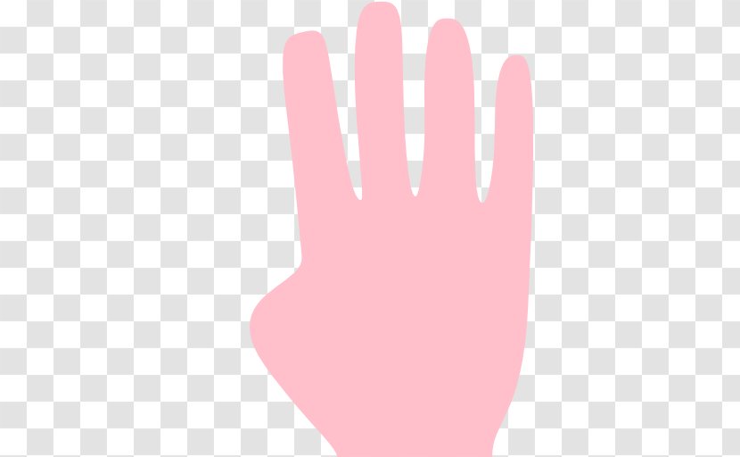 Thumb Hand Model Glove Pink M Nail Transparent PNG