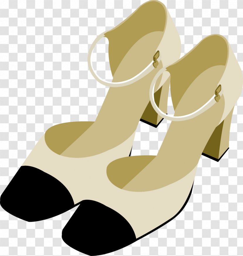 High-heeled Footwear Sandal Designer - Beige - Pair Of High Heels Transparent PNG