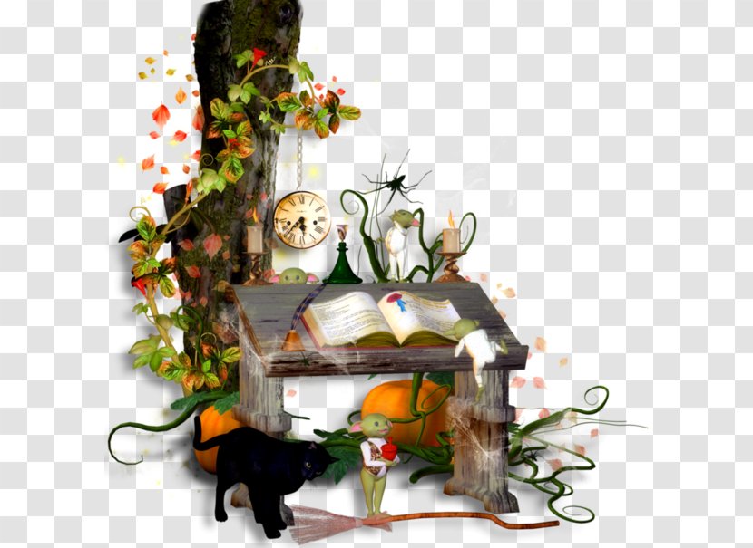 Halloween Art Floral Design Clip Transparent PNG