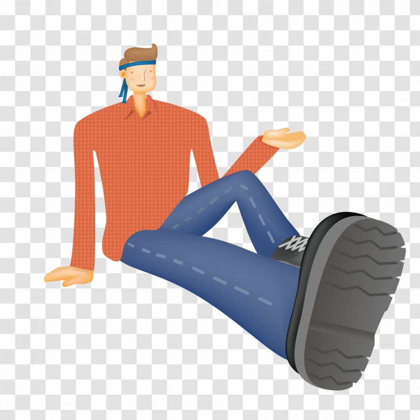 Sitting Manspreading - Hand - The Man On Floor Transparent PNG