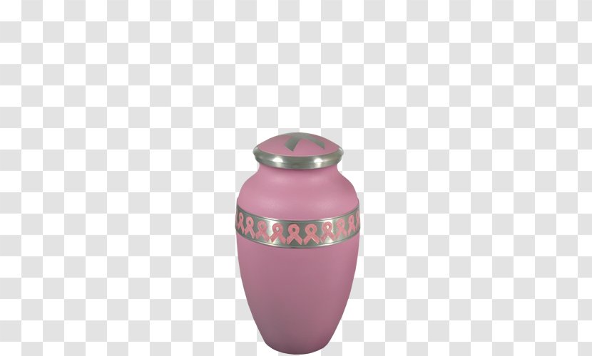 Bestattungsurne Vase Pink Ribbon Cremation - Silhouette Transparent PNG