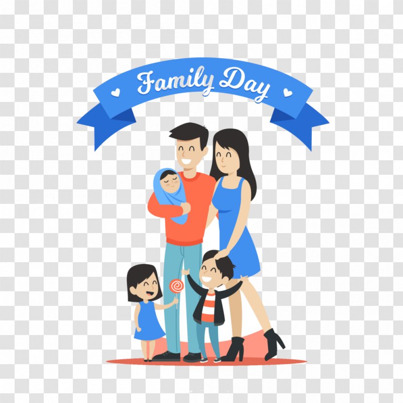 Father's Day Family Clip Art Vector Graphics - Area - Flat Fathers With Flowers 2018 Transparent PNG