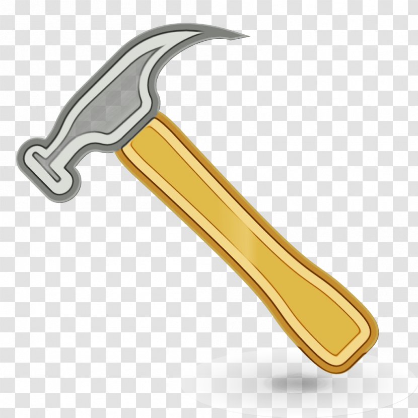 Hammer Cartoon - Wet Ink - Tool Claw Transparent PNG