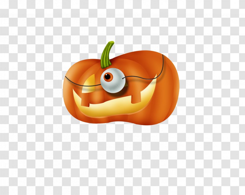 Halloween Caramel Apple Pumpkin Clip Art - Horror Head Transparent PNG