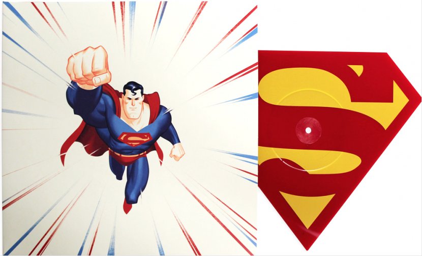 Superman: The Animated Series San Diego Comic-Con Phonograph Record Soundtrack - Superman Transparent PNG