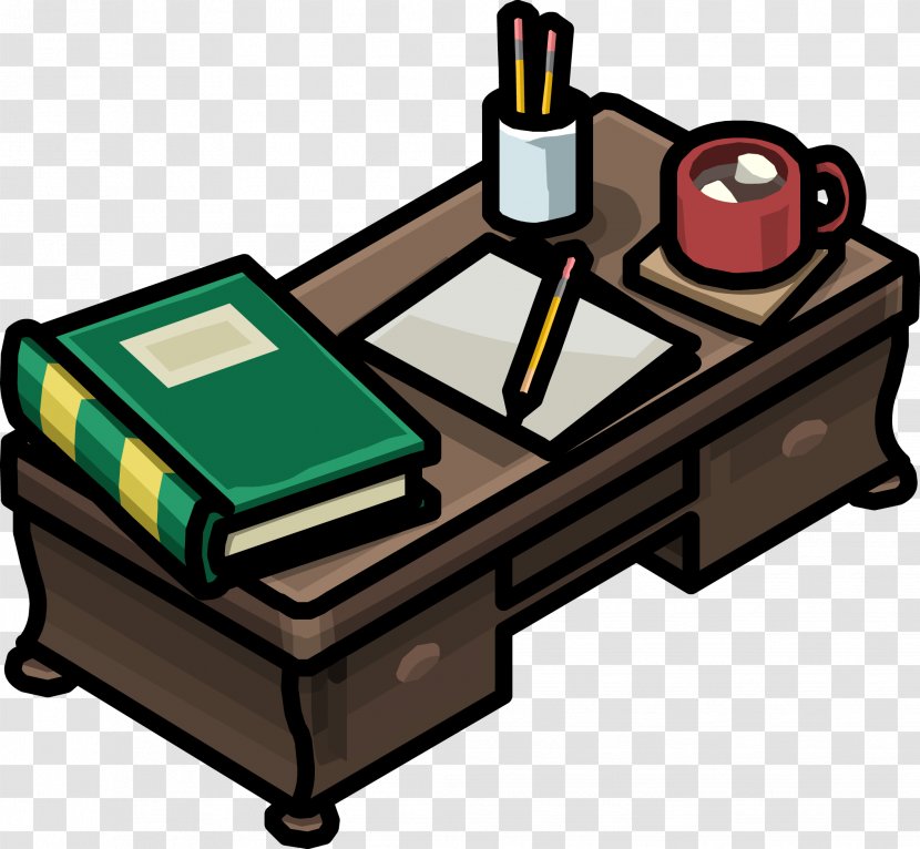 Club Penguin Desk Teacher Clip Art - Education Transparent PNG