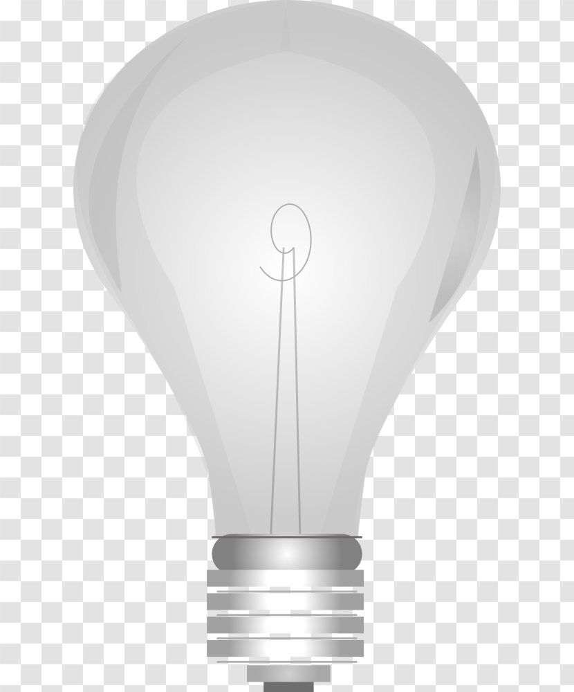 Incandescent Light Bulb Clip Art Vector Graphics Openclipart - Lamp Transparent PNG