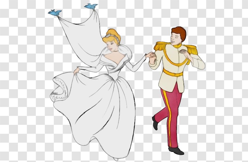Wedding Invitation Disney Princess Sticker Illustration - Countrywestern Dance - Costume Transparent PNG