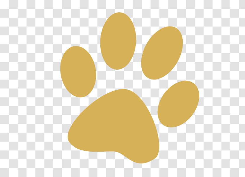 Dog Paw Cat Tiger Clip Art - Footprint - Simple Yellow Feet Footprints Transparent PNG