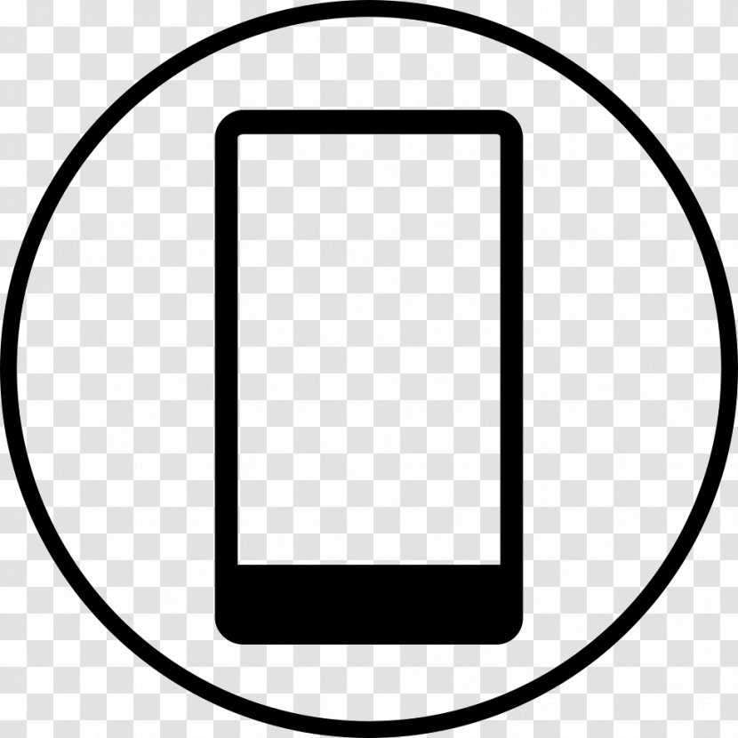 Black Area Circle Rectangle Symbol - And White - Mini Transparent PNG