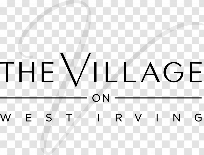 The Village On West Irving Boulevard Logo Brand - Heart - Black Letters Transparent PNG