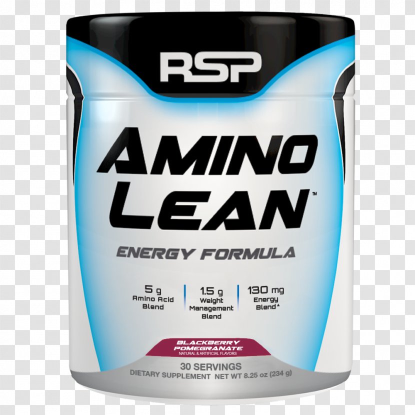 RSP Nutrition Amino Lean Energy Formula Acid ReGen BCAA Weight Loss Fat - Protein - Bodybuilders Transparent PNG