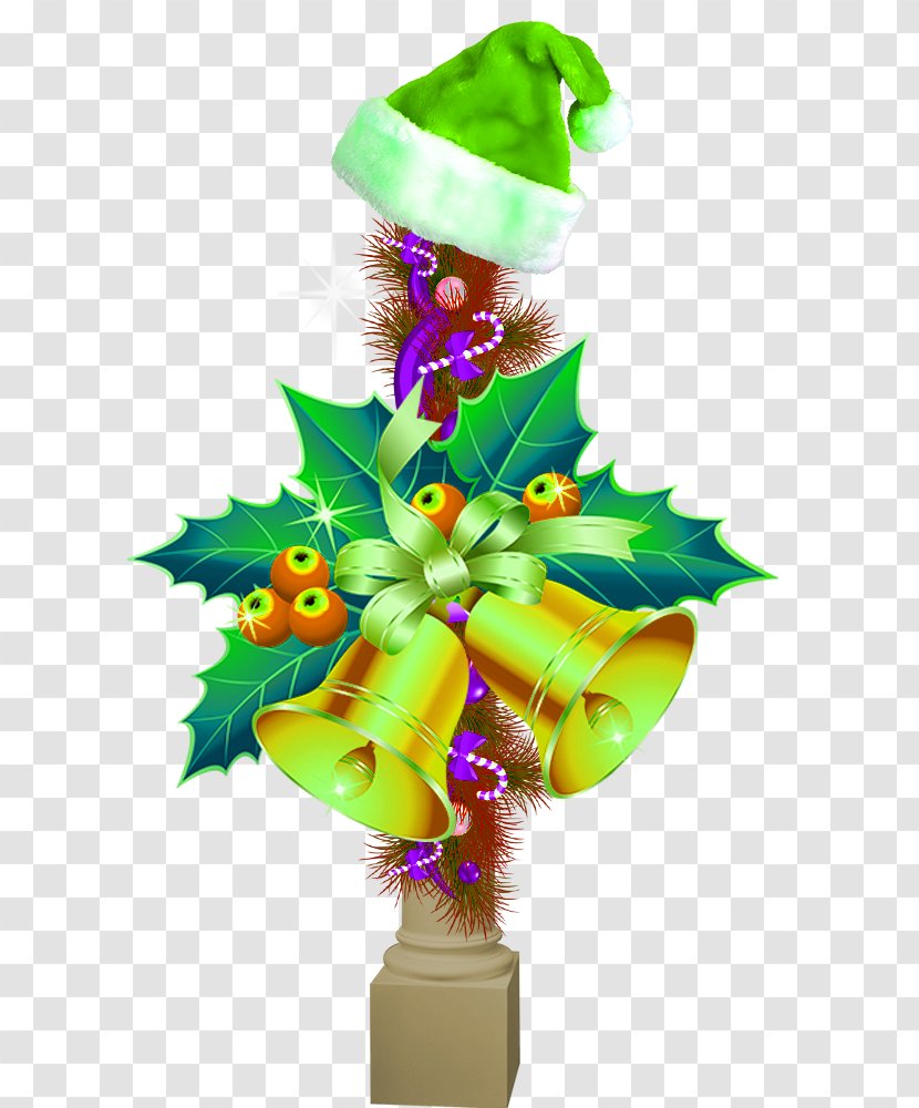 Christmas Ornament Jingle Bell Clip Art - Decoration - Creative Hand-painted Hat Transparent PNG