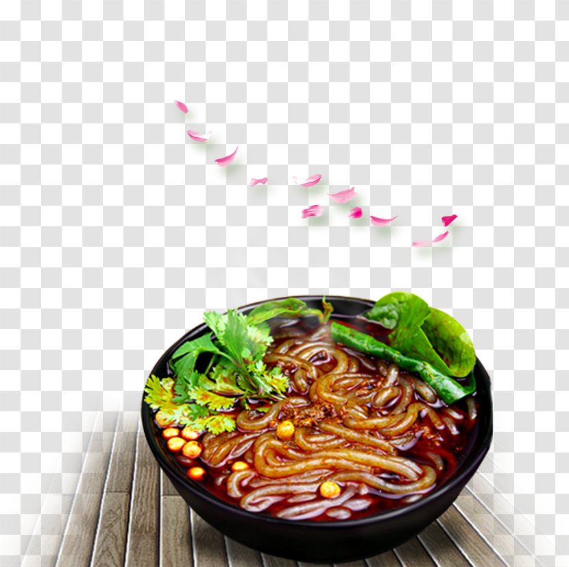Chongqing Sichuan Hot And Sour Noodle Instant Soup - Pot - A Bowl Of Potato Powder Transparent PNG