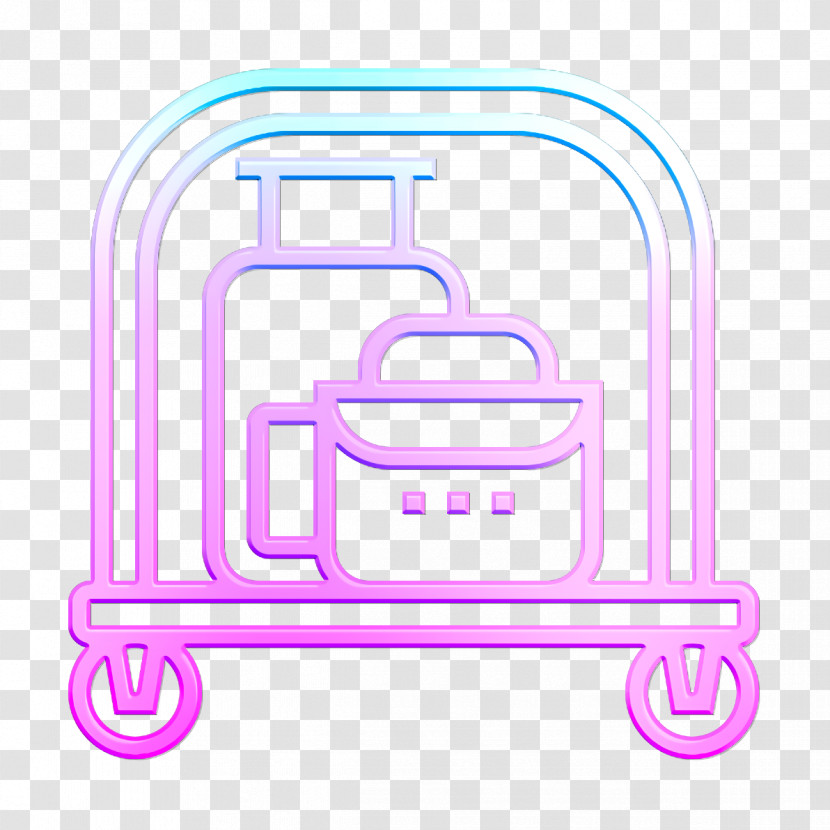 Luggage Icon Hotel Services Icon Hotel Cart Icon Transparent PNG