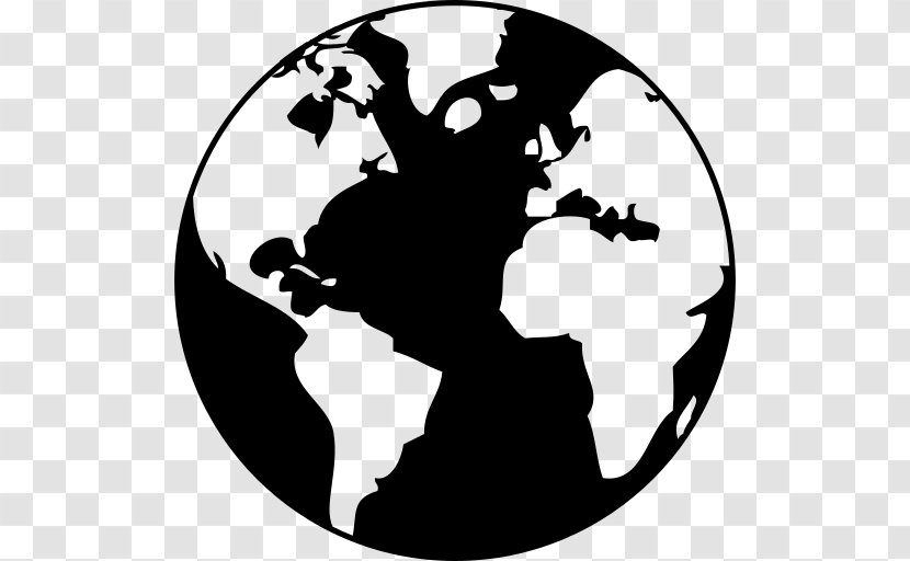 Earth Drawing Black And White - Joint Transparent PNG