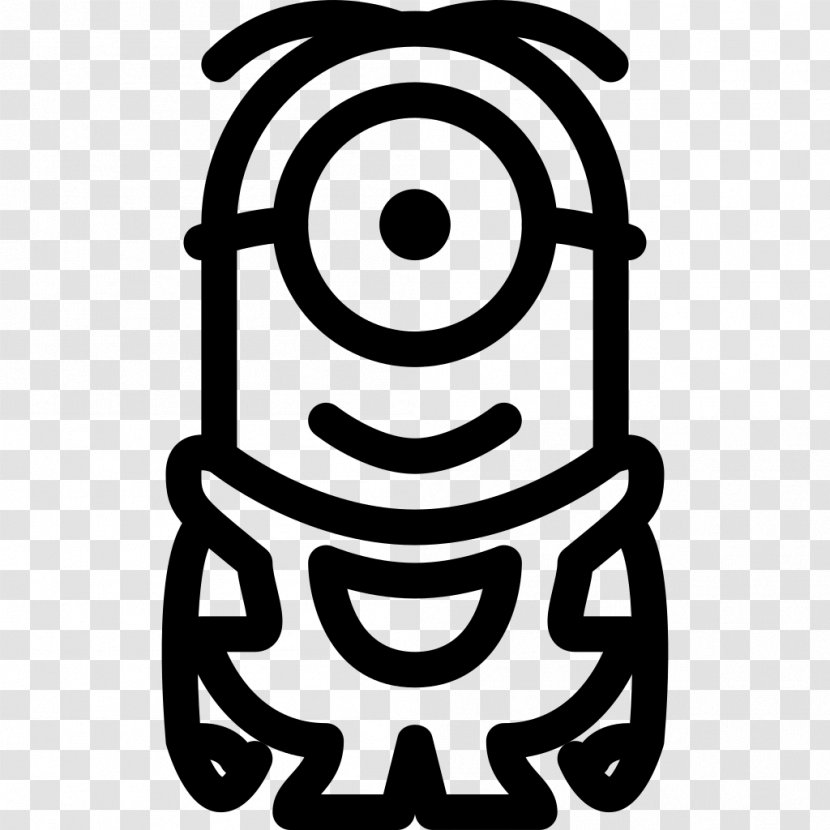 Minions Violet - Line Art Transparent PNG