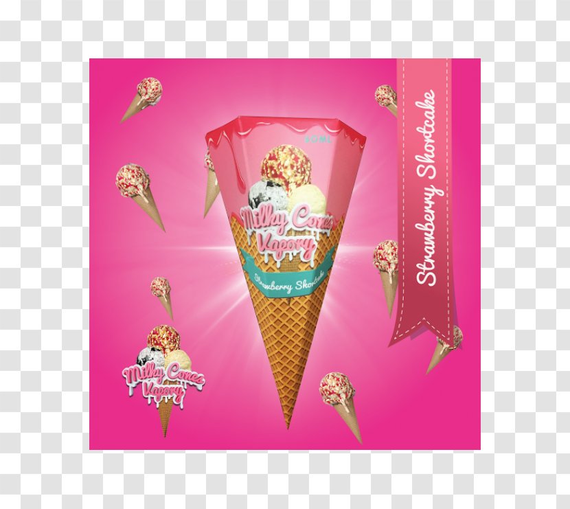 Ice Cream Shortcake Juice - Strawberry Transparent PNG
