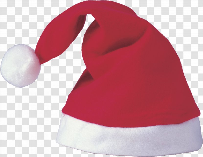 Santa Claus Christmas Bonnet Hat - Knit Cap - Beanie Transparent PNG