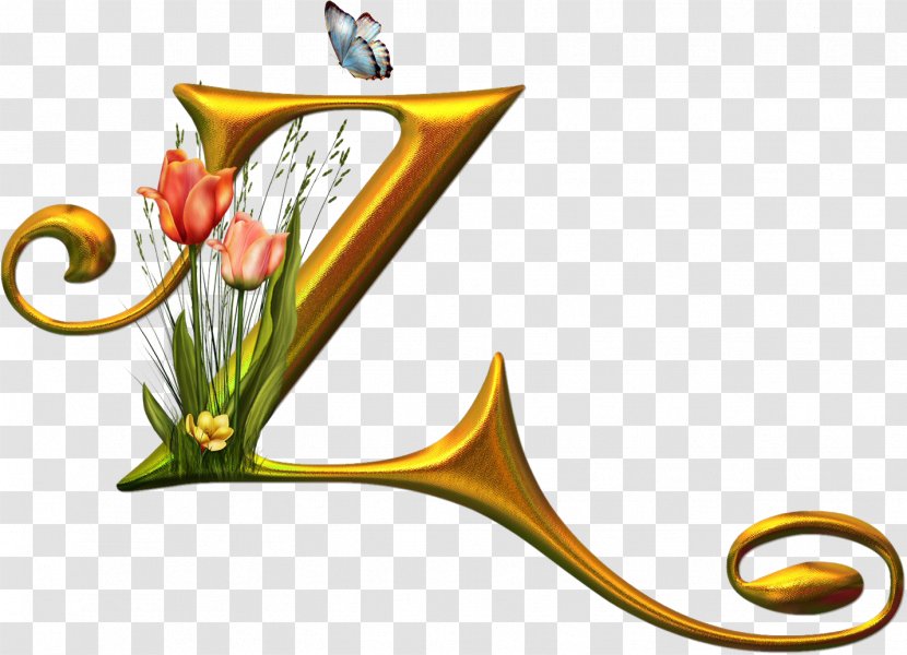 Butterfly Alphabet Decorative Letters Flower Transparent PNG