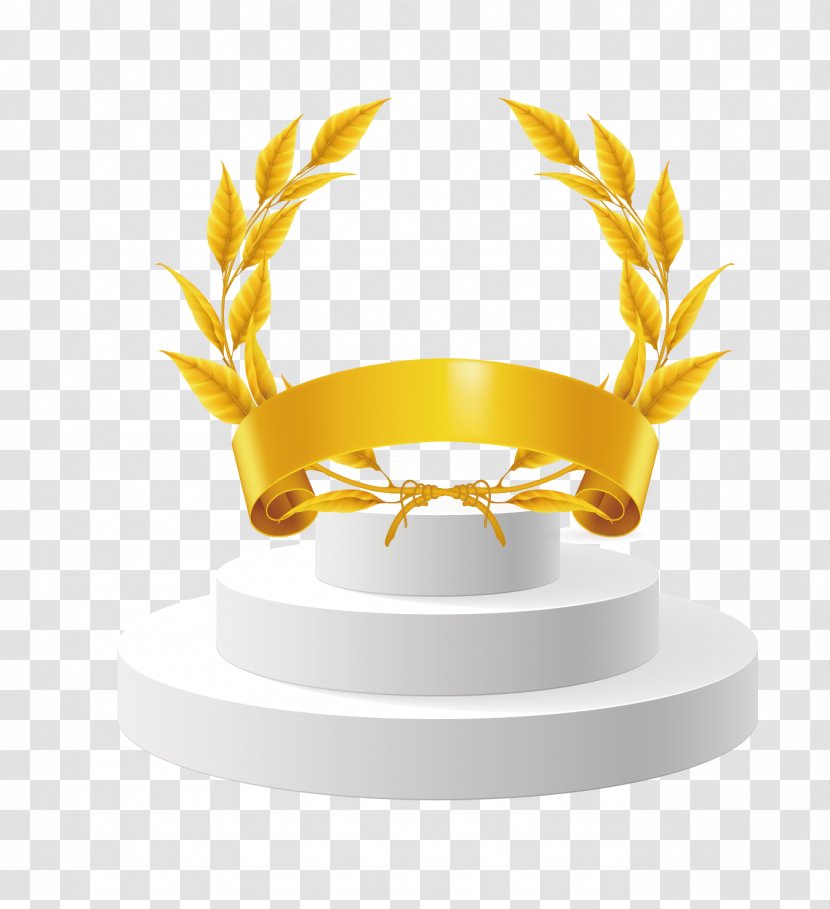 Gold Royalty-free Stock Photography Clip Art - Wreath - Vector Wheat Championship Stage Transparent PNG
