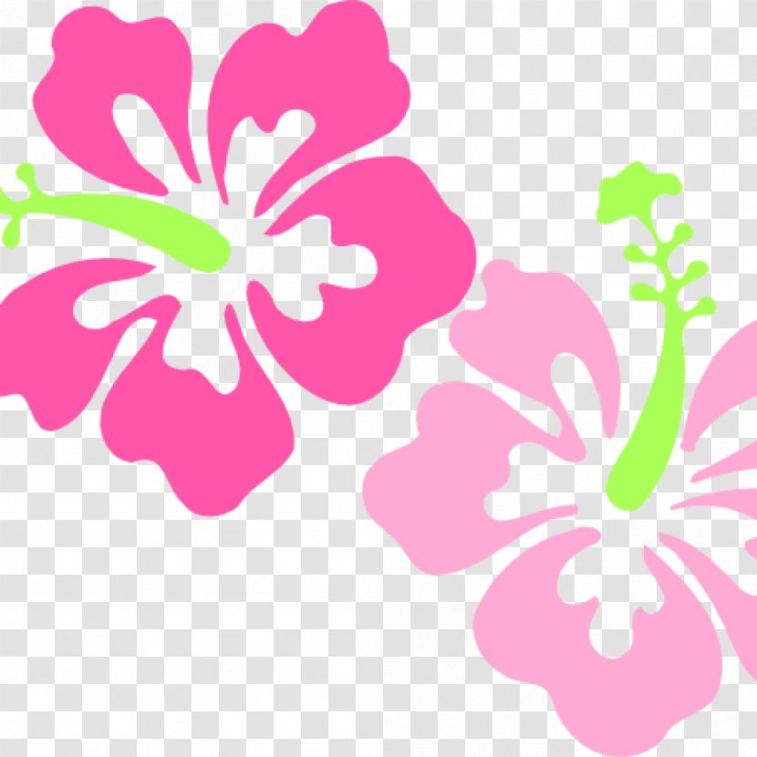 Hawaii Clip Art Rosemallows Flower - Pink Transparent PNG