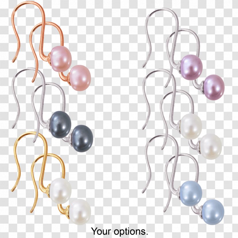 Cultured Pearl Earring Freshwater Pearls Jewellery Transparent PNG