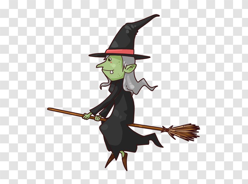 Wicked Witch Of The West Cartoon Broom Witchcraft Clip Art - Fictional Character - CARTOON WITCH Transparent PNG