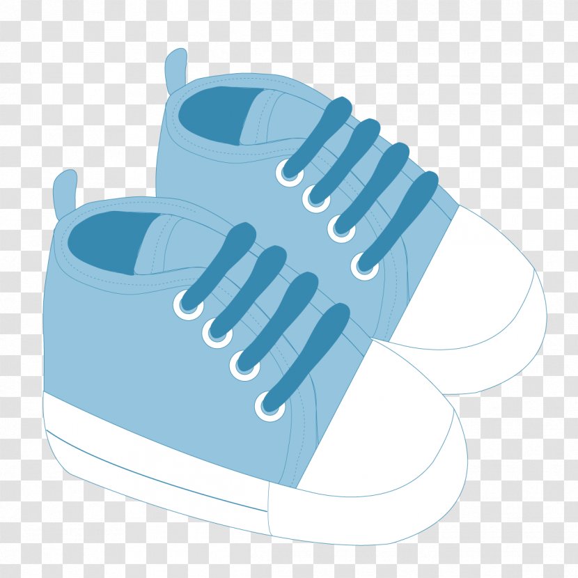 Shoe Infant - Child - Vector Blue Shoes Transparent PNG