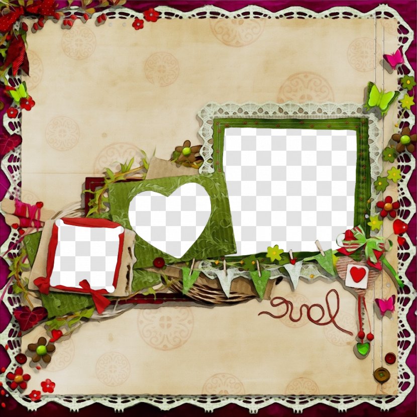 Picture Frame - Heart - Love Rectangle Transparent PNG